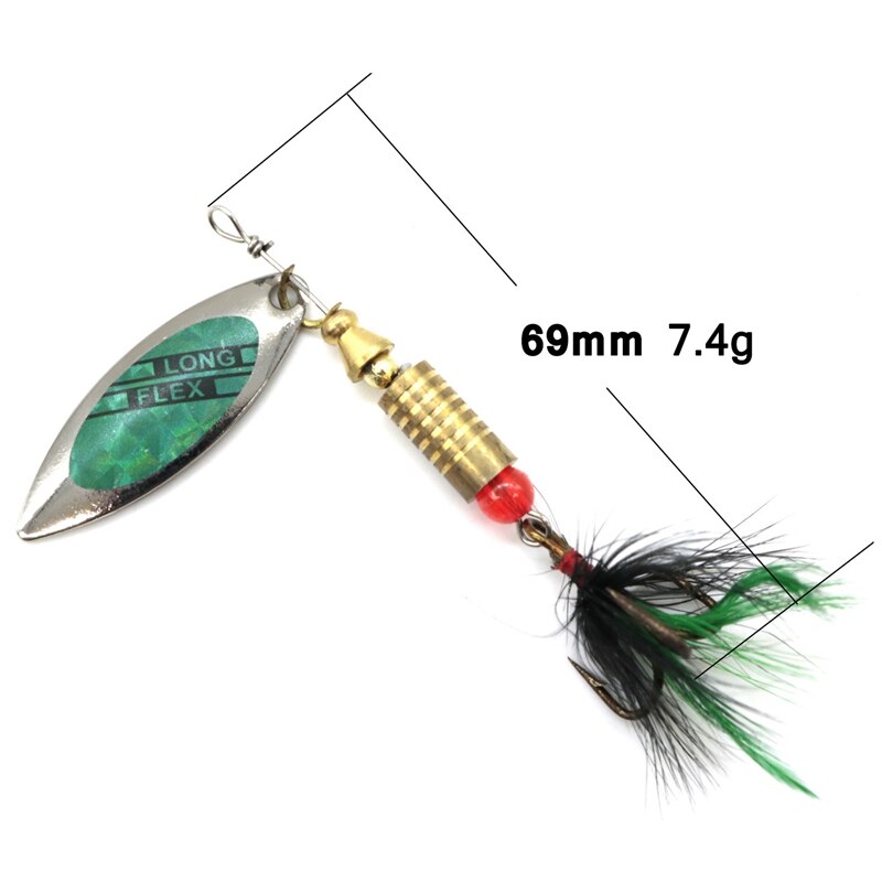 10Pcs/Lot Fishing Spoon Lures Spinner Bait 3-7G Fishing Wobbler Metal Baits Spinnerbait Isca Artificial Free with Box