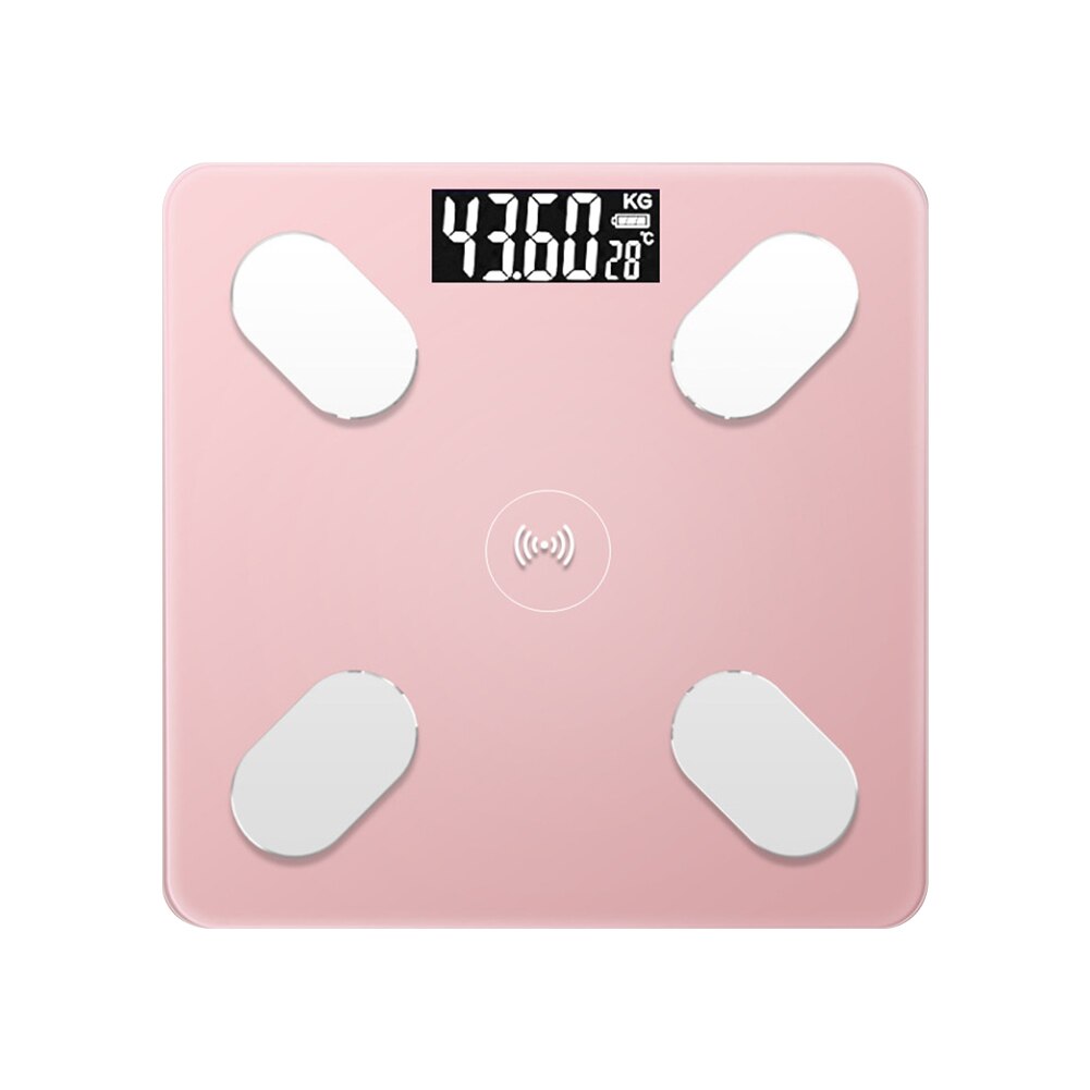 Bluetooth Body Fat Scale Smart Electronic Scales LED Digital Scales Bathroom Weight Scale Balance Body Composition Analyzer: D3563-PK