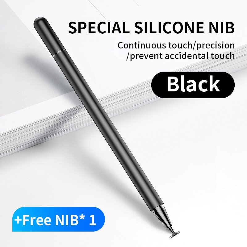 Pinzheng Universele Touch Pen Voor Stylus Android Ios Xiaomi Samsung Tablet Pen Touch Screen Tekening Pen Voor Stylus Ipad Iphone: Black