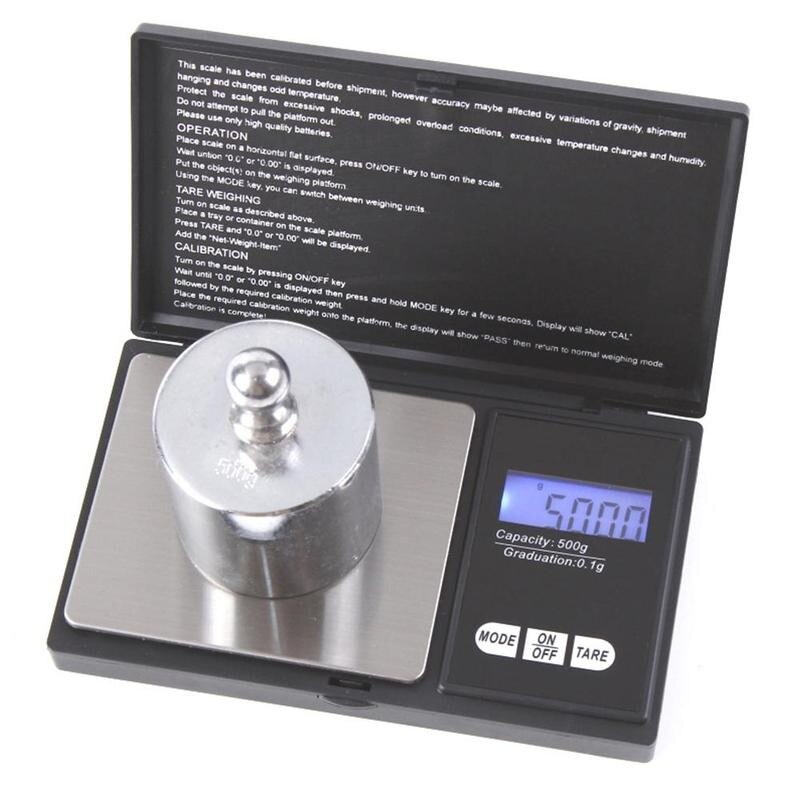 0.01g wyświetlacz Lcd o wysokiej precyzji Mini waga elektroniczna złoto jedzenie na biżuteria kuchenna waga kieszonkowa waga kuchenna Wei