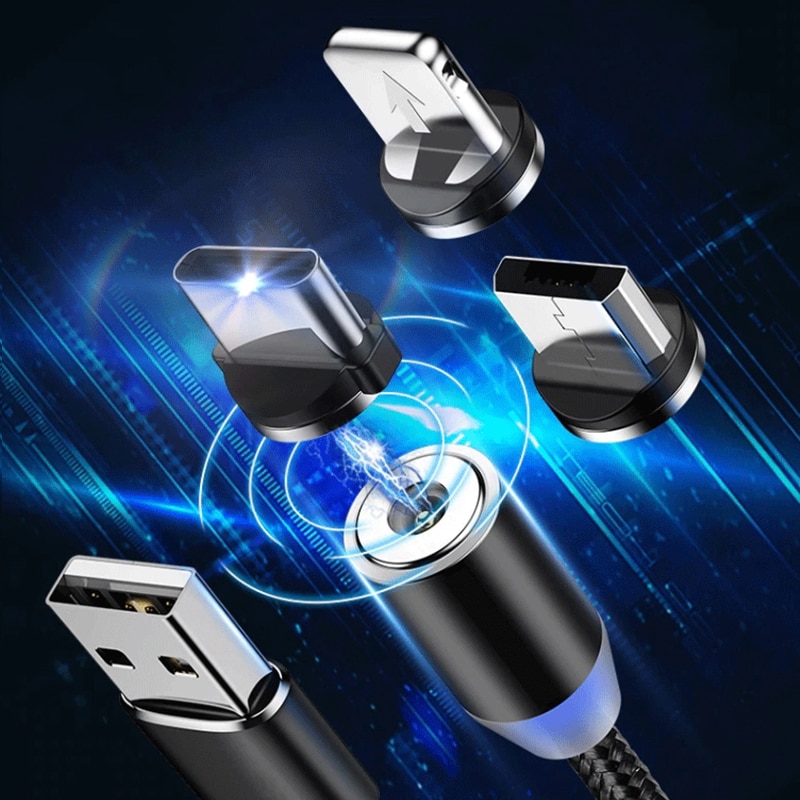 Opladen Micro Usb C Magnetische Kabel 1M Super Telefoon Type-C Magneet Charger Microusb Voor Iphone Samsung Mobiele telefoon Kabels
