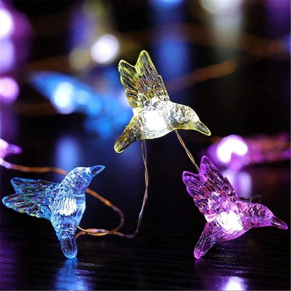 4M 40 LED Strip Light Remote Control Copper Wire Hummingbird Indoor Outdoor LED Lights Room Home Decor Christmas Tree Decoration
