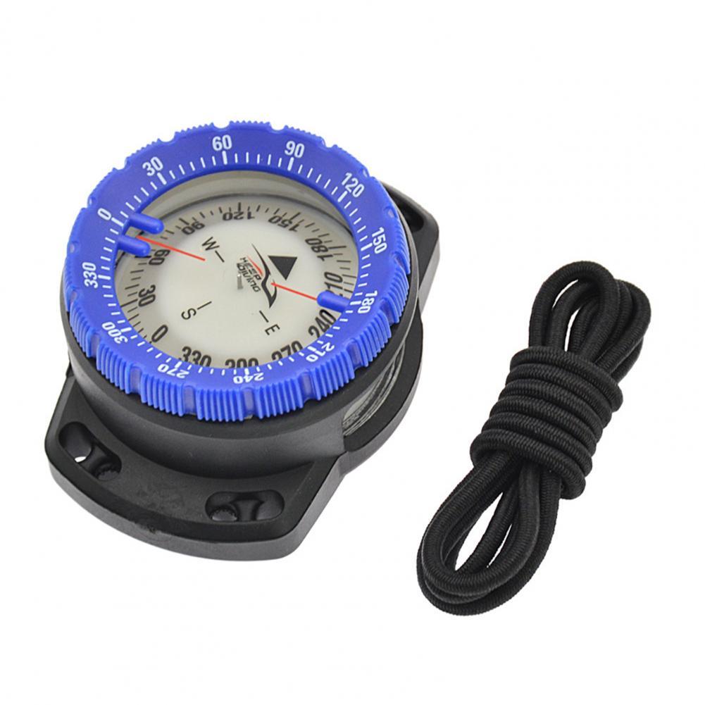 CP-992 Portable Diving Navigation Compass Triangle Pointer Convenient Reading Waterproof Compass for Deepwater Operations: Blue