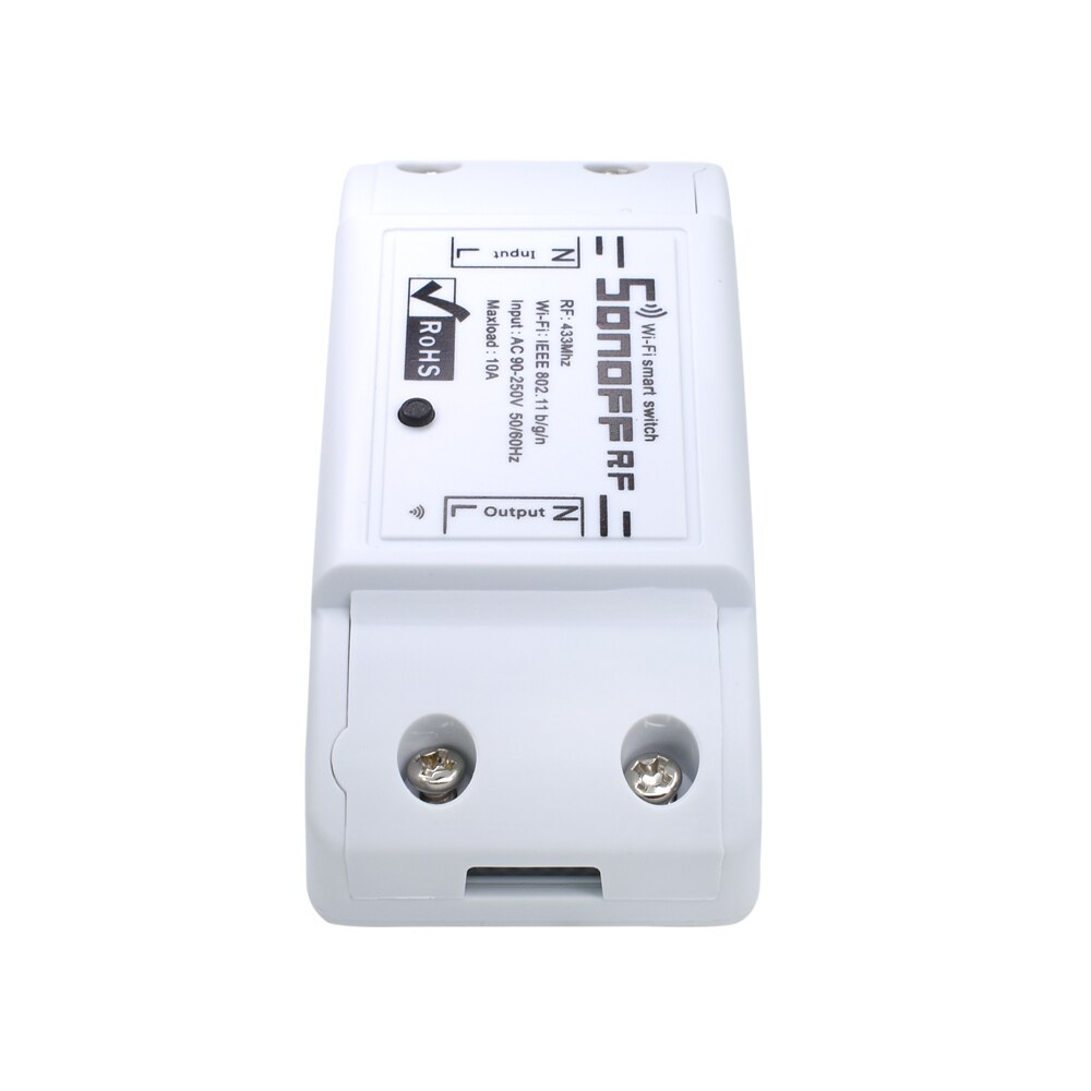 Itead sonoff rf smart home wifi trådløs switch automatisering relæmodul timer gør-det-selv fjernbetjening  ac 90-250v 220v 433 mhz