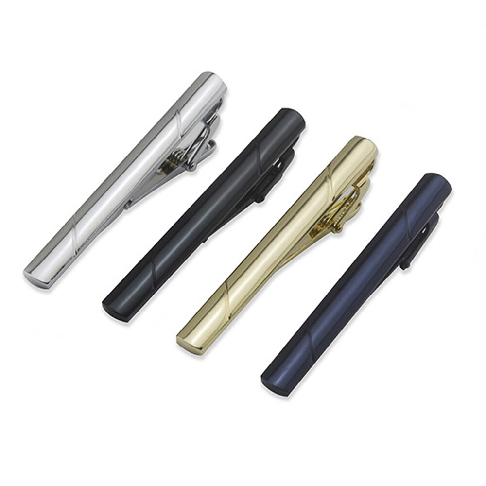2 paquets hommes sergé rayure 6CM pince à cravate de mariage fête cravate Clips BWTZF0006A