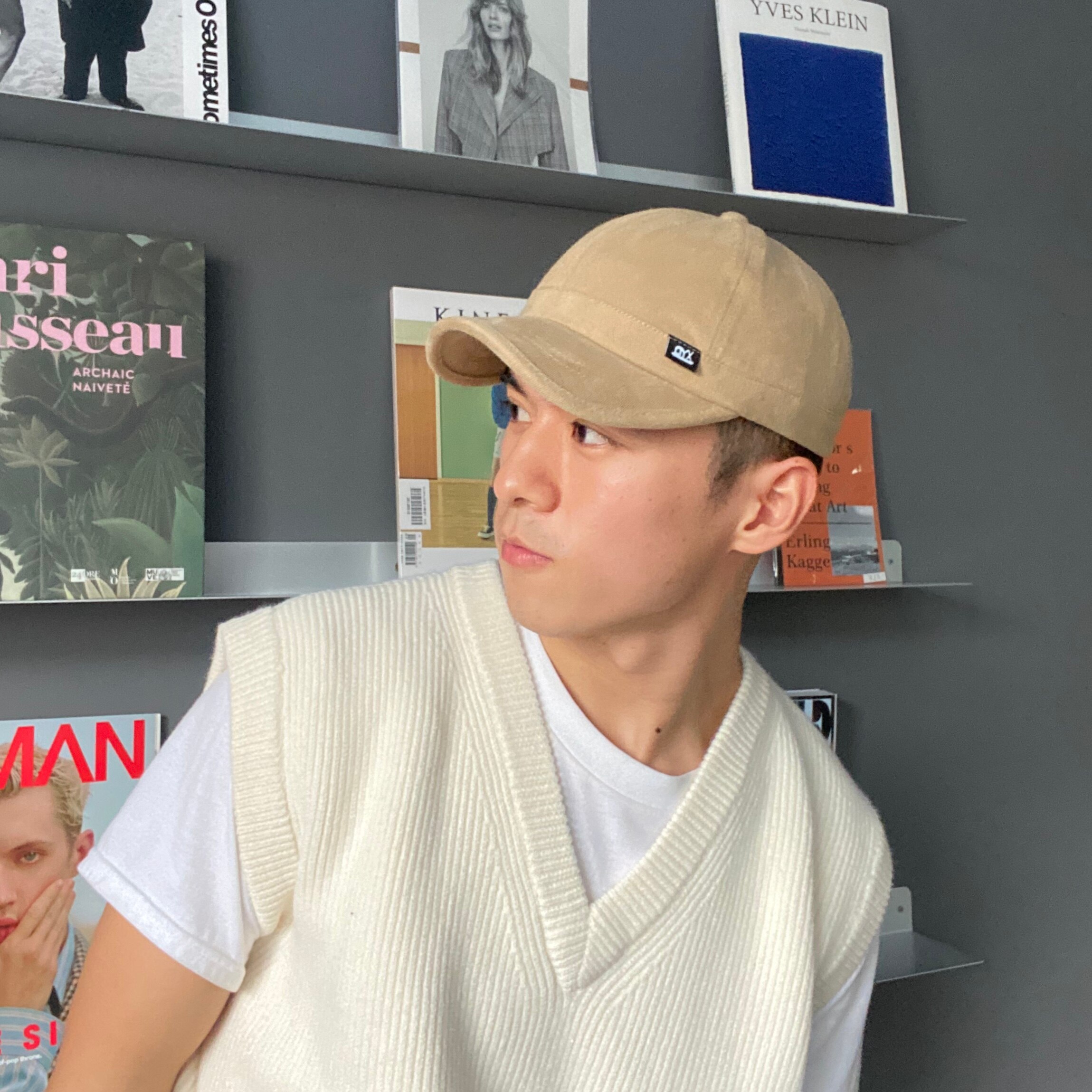 De ala corta tapa de Puerto hembra estilo retro marea Otoño e Invierno adecuado para el rostro de la versión coreana de La casual salvaje gorra de béisbol