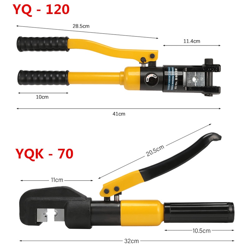 8T Hydraulic Pressure Clamping Pliers Kit With Dies Steel Cutter Power Tool Hydraulic Crimping Tool Hydraulic Compression Tool