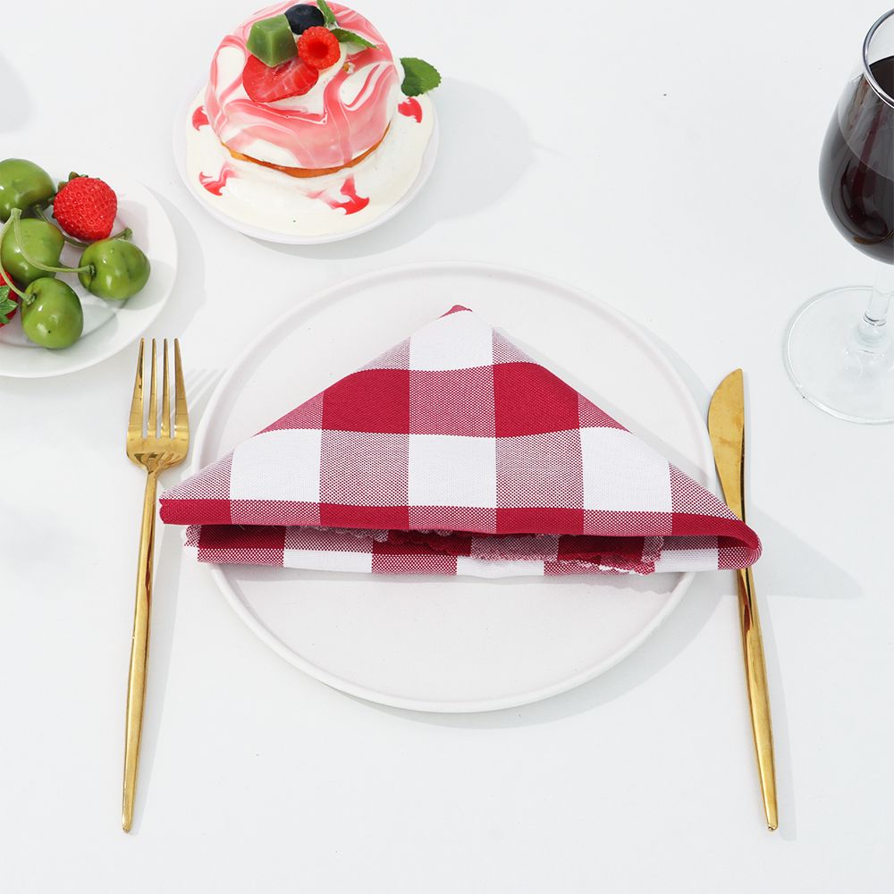 48 × 48Cm Classic Tafelblad Servet Vierkante Servetten Plaid Doek Servetten Bruiloft Diner Decor Levert Keuken Tafel Decoratie