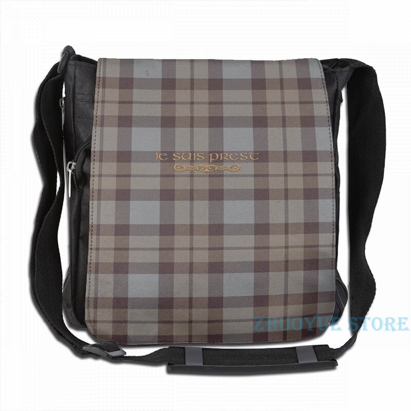 Grappige Grafische Print Tartan Outlander Usb Lading Rugzak Mannen Schooltassen Vrouwen Tas Reizen Laptoptas: Single shoulder pack