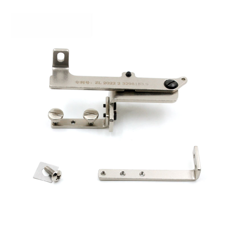 Multifunktionsmåler/installationsbeslag + sømguide, sømguide, sysæt til industriel overlock-symaskine med antirullefunktion: Lysegrøn