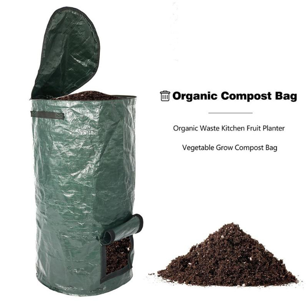 Compost bag garden gardening leaf bag garden deciduous organic fertilizer bag compost bucket garden trash can