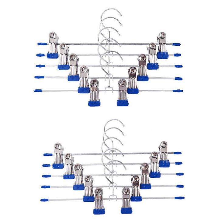 10 stks/partij plastic dompelen ijzer broek rack broek klem broek hanger rack clips outdoor luchten ondersteuning wassen levert
