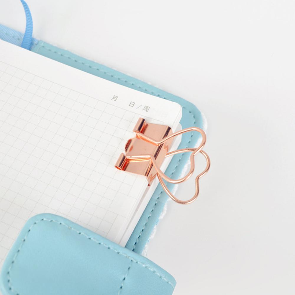 12pcs Cat Heart Cactus Binder Clip Paper Pile Photo Message Ticket Clips Organizer Korean Office School Supplies M17F