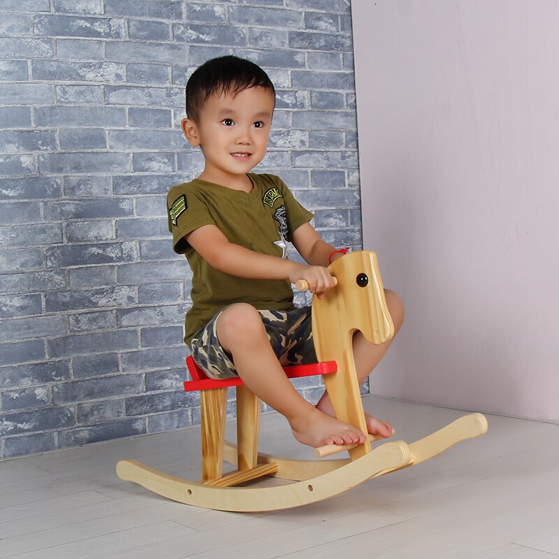 Louis Children's Chair Solid Wood Baby Trojan Rock... – Grandado