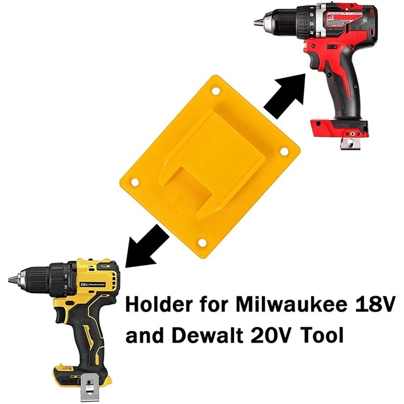 5Pc Tool Mount Holder Hanger For Dewalt 20V &amp; M18 18V Electric Drill Retail