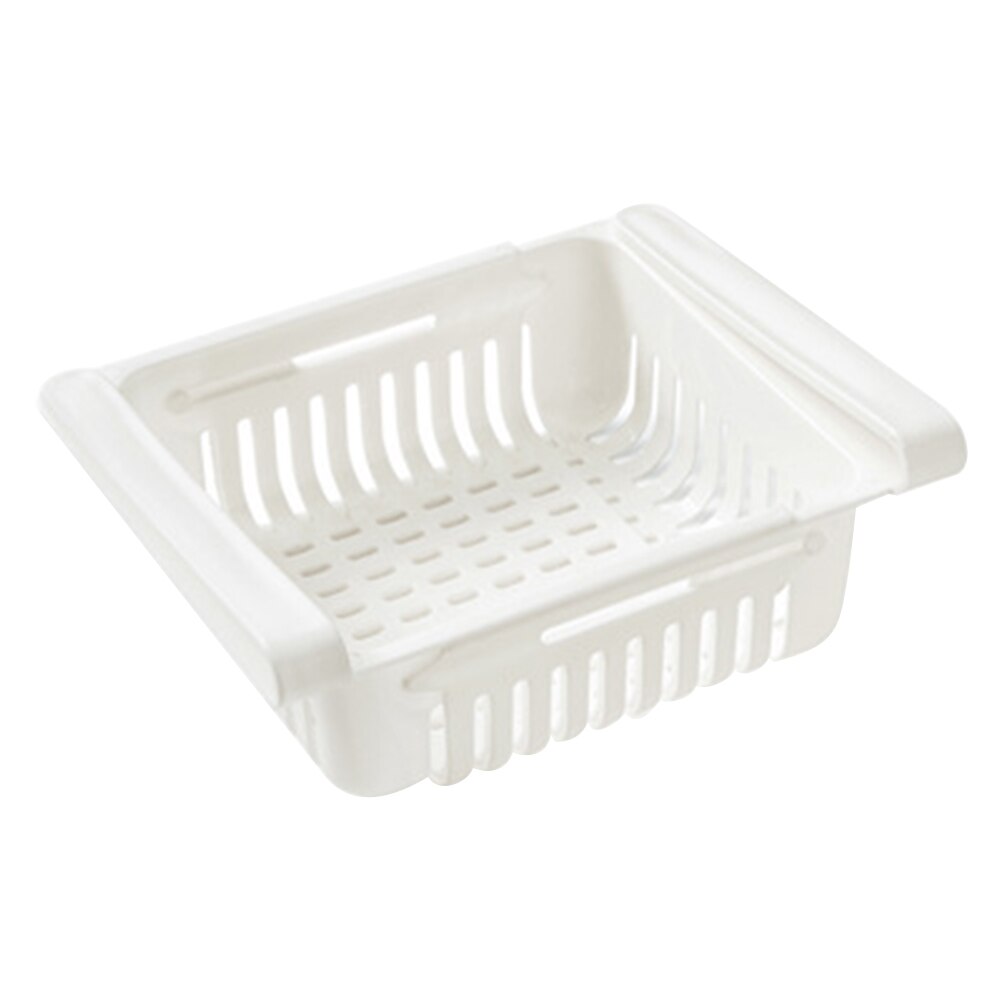 Kitchen Adjustable Storage Rack Fridge Food Organizer Storage Drawer Container Refrigerator Box Rack Fridge Storage Shelf: 1C
