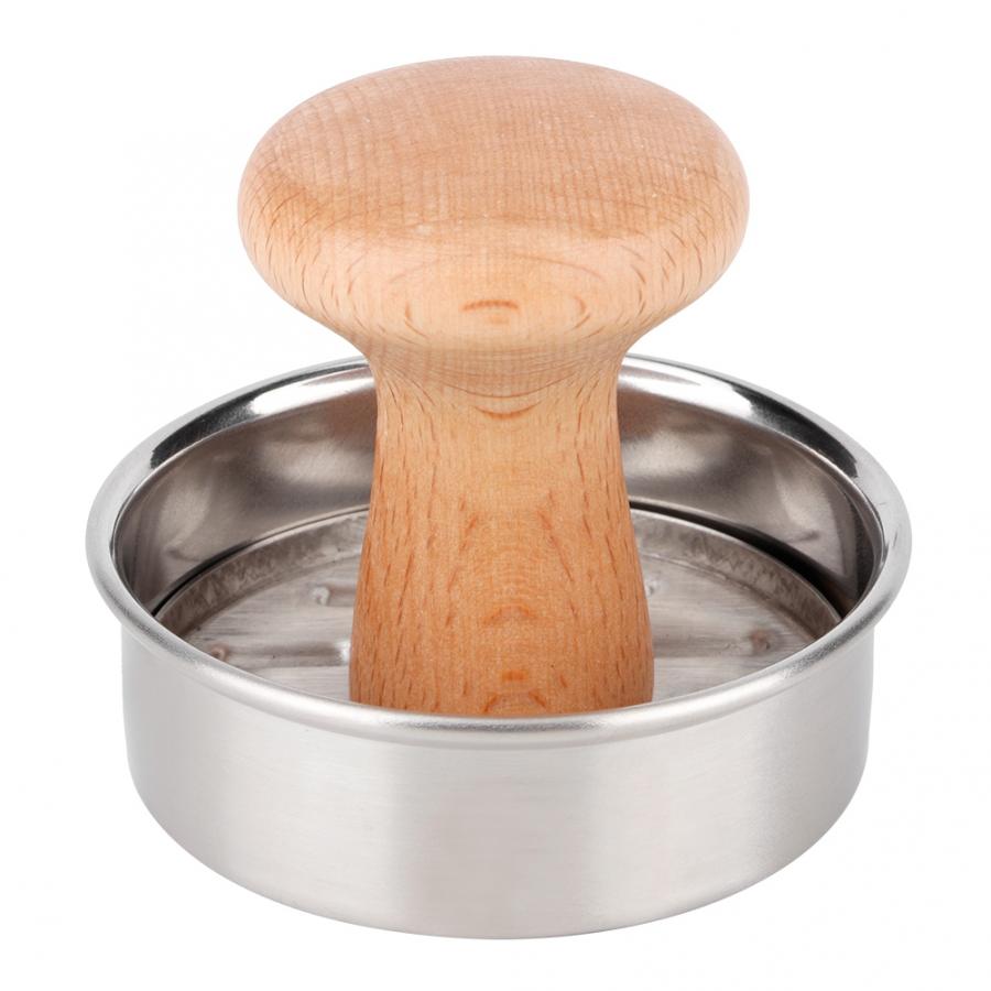 Edelstahl Hamburger Hersteller Fleisch Presse Schimmel Manuellen Druck Fleisch Kuchen Burger Maschine Küche Zubehör