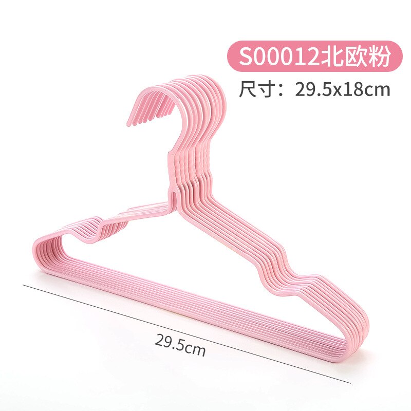 5pcs Kids Clothes Hanger Racks Portable Plastic Display Hangers Windproof Children Coats Hanger Baby Clothing Organizer: Pink Style B