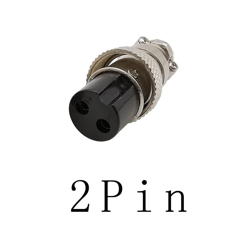 1 pièces GX16 2P 3P 4P 5P 6P 7P 8 broches mâle et femelle connecteur d'aviation circulaire GX 16 connecteurs de panneau de fil d'aviation: 2 Pin Socket