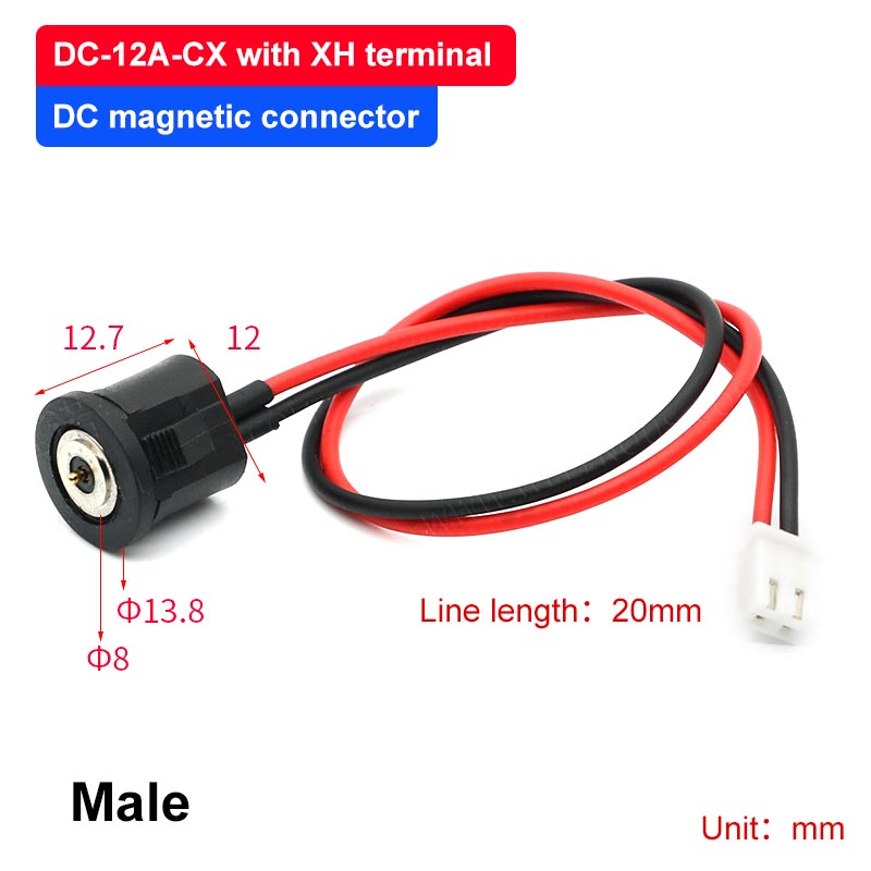 Conector magnético impermeable roscado 10-15A, Cable de carga de energía, contacto de succión magnético USB, Terminal de enchufe macho y hembra: Marfíl