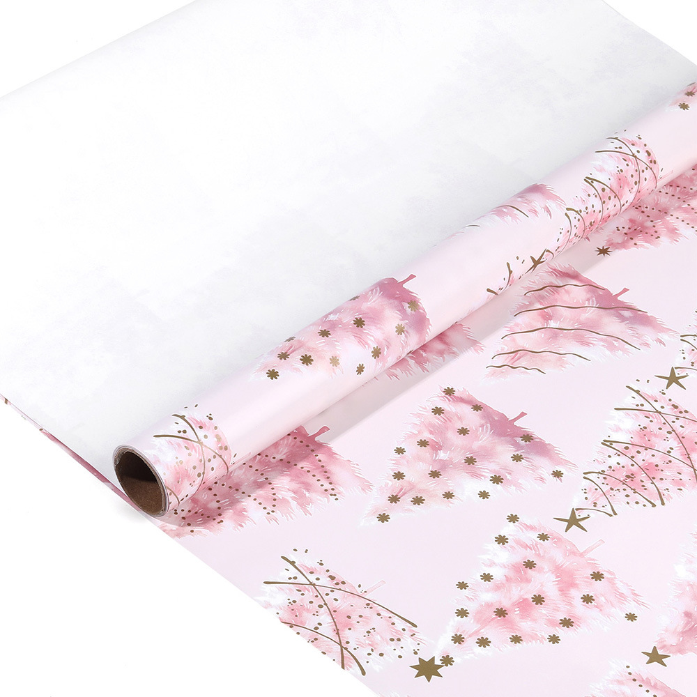 Juleinnpakningspapir premium dekorativt papir innpakningspapir dekorativt til julepynt: Mørk khaki