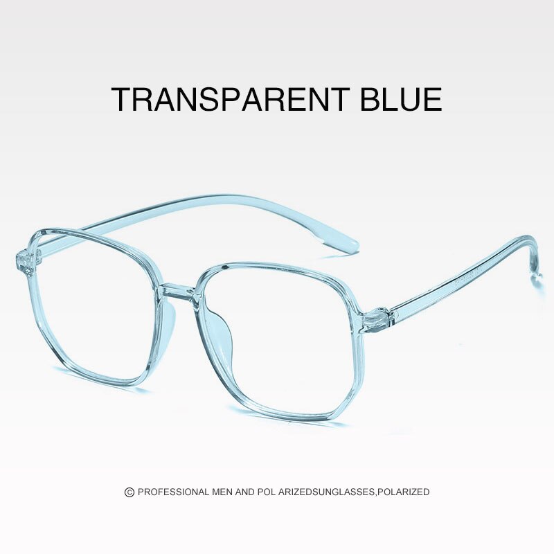 Black Frame Female Men's Optical Glasses Oversized Square Anti-blue Light Computer Glasses Frame Unisex: Color 05