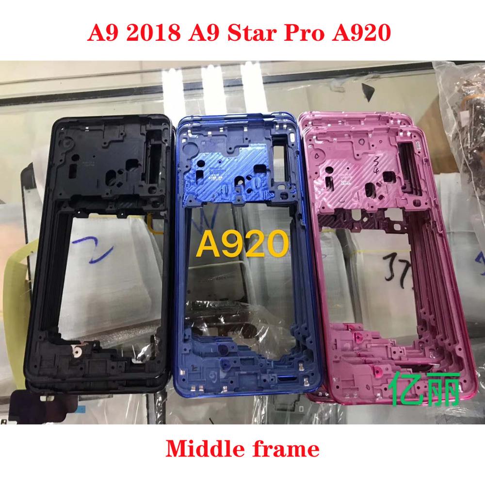 For Samsung Galaxy A9 A9 Star Pro A9s A920 middle Frame panel Bezel Frame Faceplate Housing Replacement