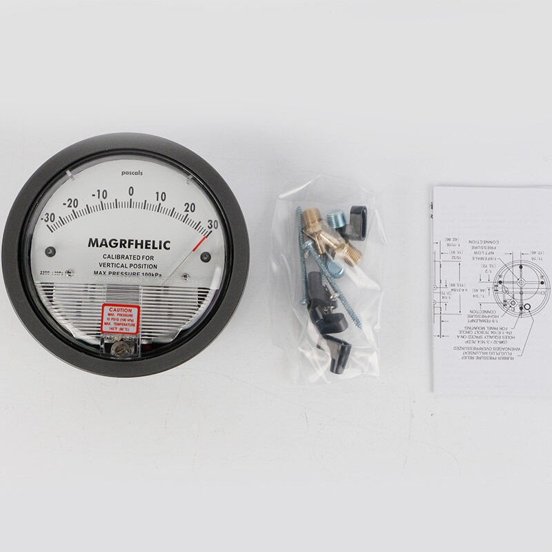 -30 To 30pa Micro Differential Pressure Gauge TE2000