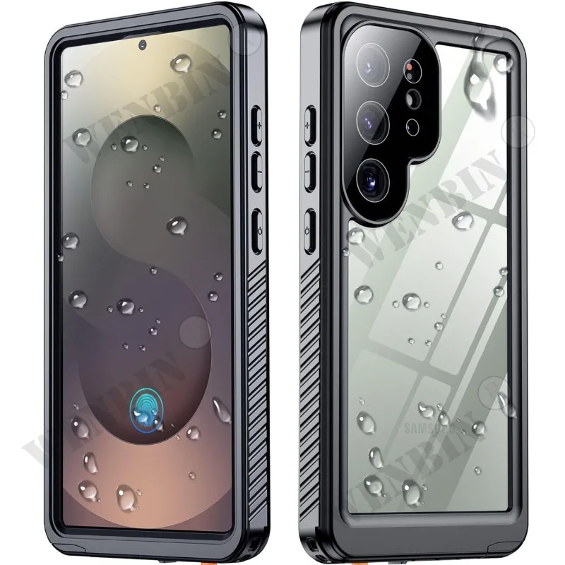 IP68 Waterproof Case For Galaxy S25 S24 S23 Ultra Plus A16 A35 A55 5G Metal Aluminum Swimming Phone Luxury Cover Capa Fundas: For iPhone 15