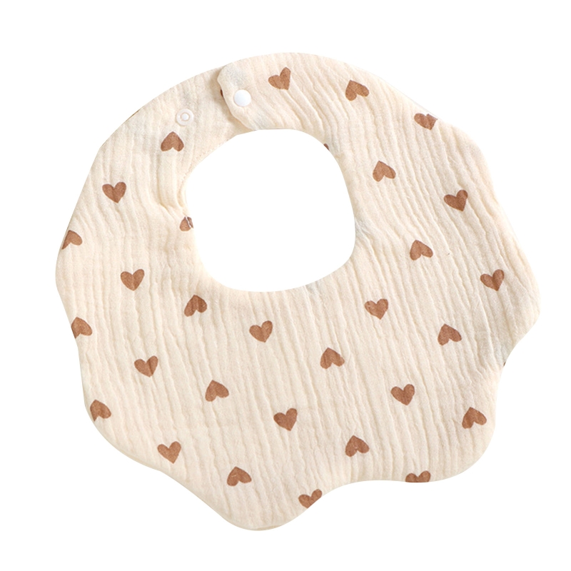 360 Graden Rotatie Burp Doek Baby Bloemvorm Voeden Bib Bandana Sjaal 6-Lagen Katoen Gaas Absorberende Speeksel Handdoek g99C: 1