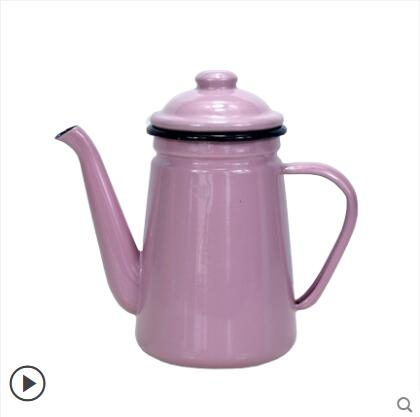 1.1L Enamel Coffee Pot Hand Tea Kettle Induction Cooker Gas Stove Universal: 11