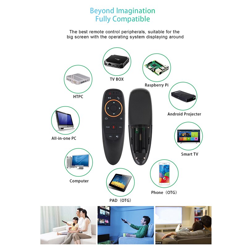 kebidu G20S Voice Control 2.4G Wireless G20 Fly Air Mouse Keyboard Motion Sensing G10S Mini Remote Control For Android TV Box PC