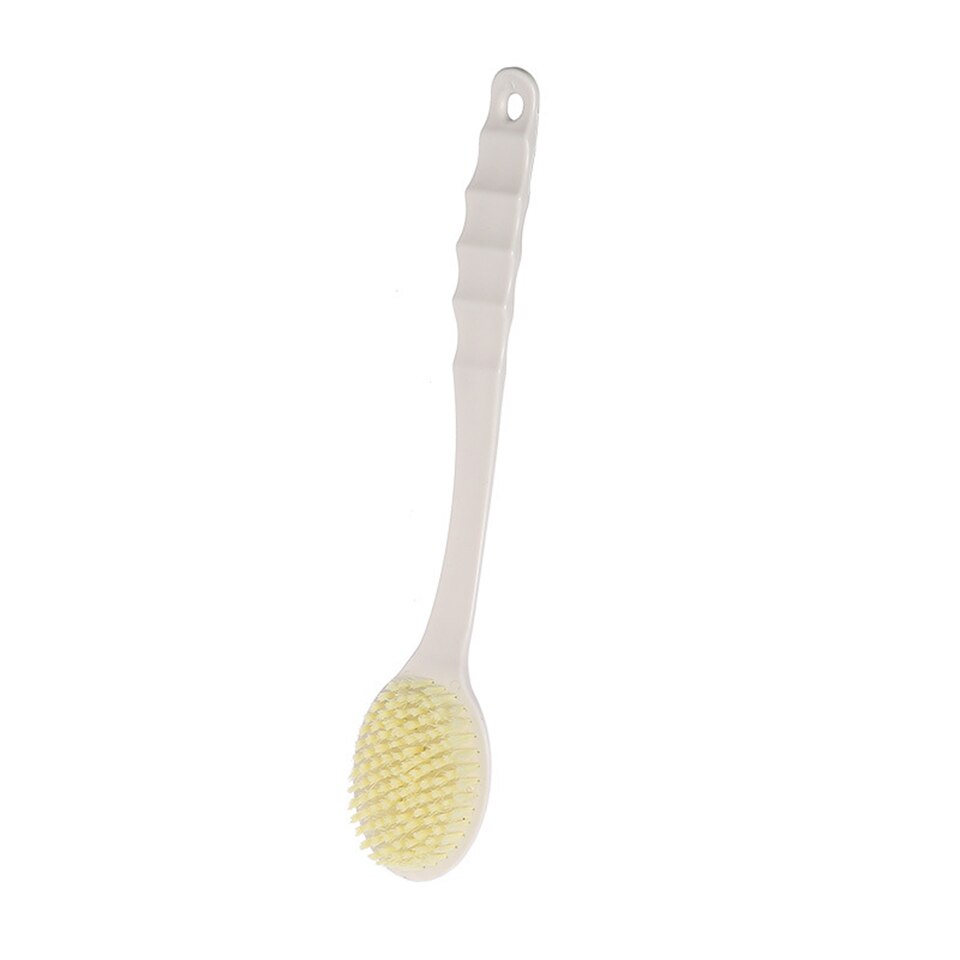 Back Body Bath Brush Shower Sponge Scrubber Brushes With Handle Exfoliating Scrub Skin Massager Exfoliation Bathroom Brush: White B