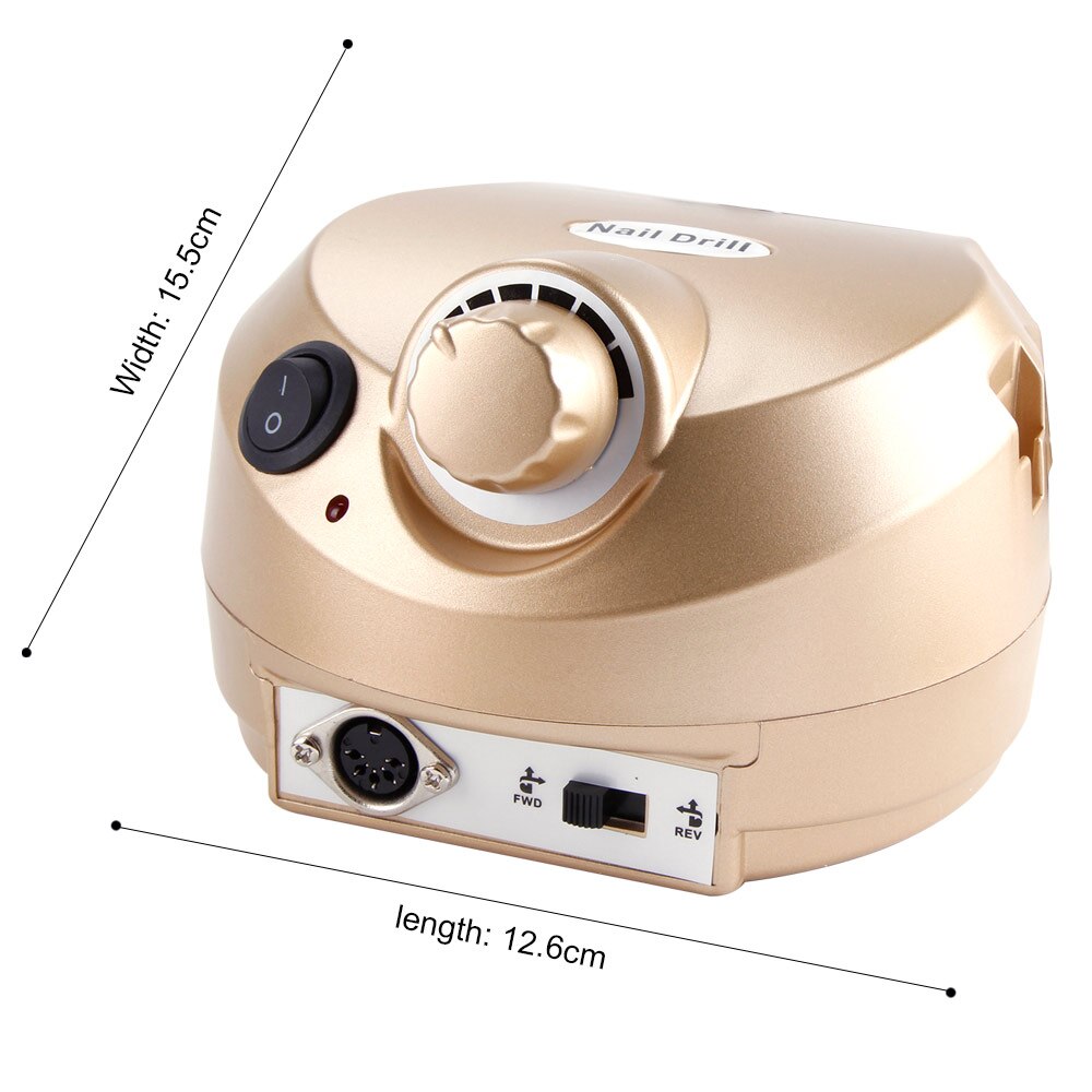 Taladro eléctrico para uñas, aparato de manicura eléctrico de 35000RPM, accesorio de máquina, cortador de cerámica, Kit de pedicura, lima de uñas, herramientas