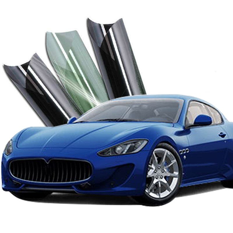300Cm X 50Cm Zwart Autoruit Folies Tint Tinting Film Roll Auto Auto Thuis Vensterglas Zomer Solar uv Protector Sticker Films