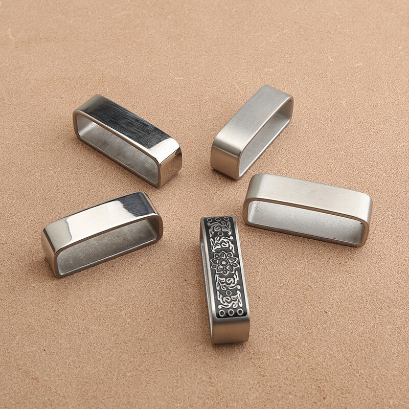 Brass belt ring stainless steel leather ring belt buckle ring man belt ring fixed