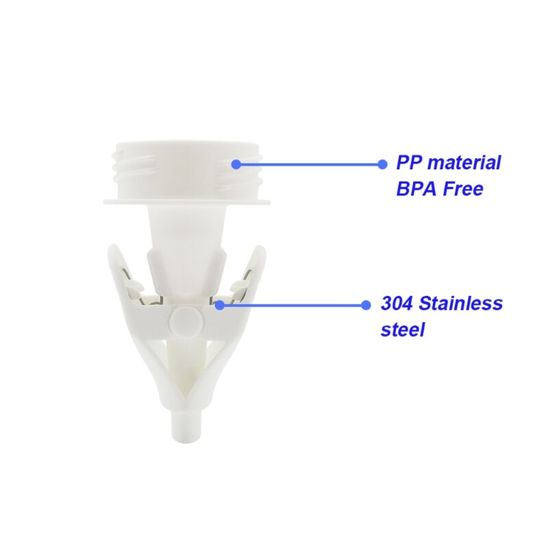 Sacs de stockage de lait maternel de bébé pince de convertisseur d'adaptateur d'agrafe pour le connecteur Standard de tire-lait de calibre
