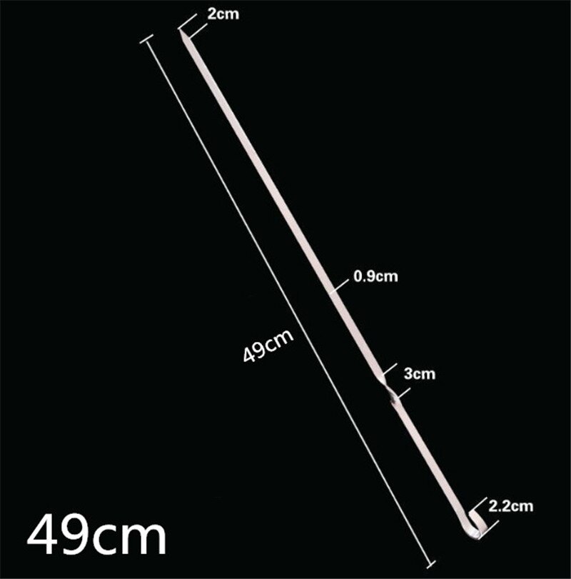 10 st 50cm 60cm stora långa rostfria grillspett grilla bbq nål grill breda shish kabob pinnar platt kött kebab gaffel