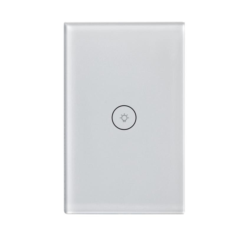 Smart Wifi Touch Switch Required Smart Home 1/2/3 Gang Light Switch Accessories Support Alexa Google Home Tuya App: white1gang