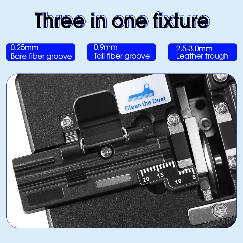 Comptyco aua -x2 ftth glasfaserschneider, kabelschneidemesser, faserschneider mit abfallbehälter