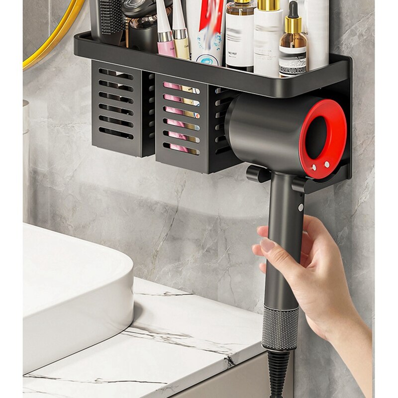 Föhn Houder Wandmontage Opbergrek Badkamer Plank Voor Dyson Supersonic Föhn Punch-Gratis Rack