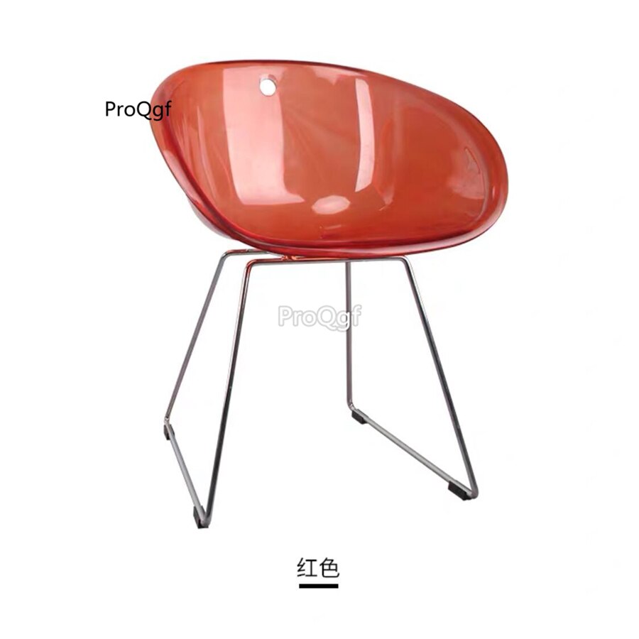 Prodgf 1 Set Moderne Eenvoudige Transparante Eetkamerstoel: 6