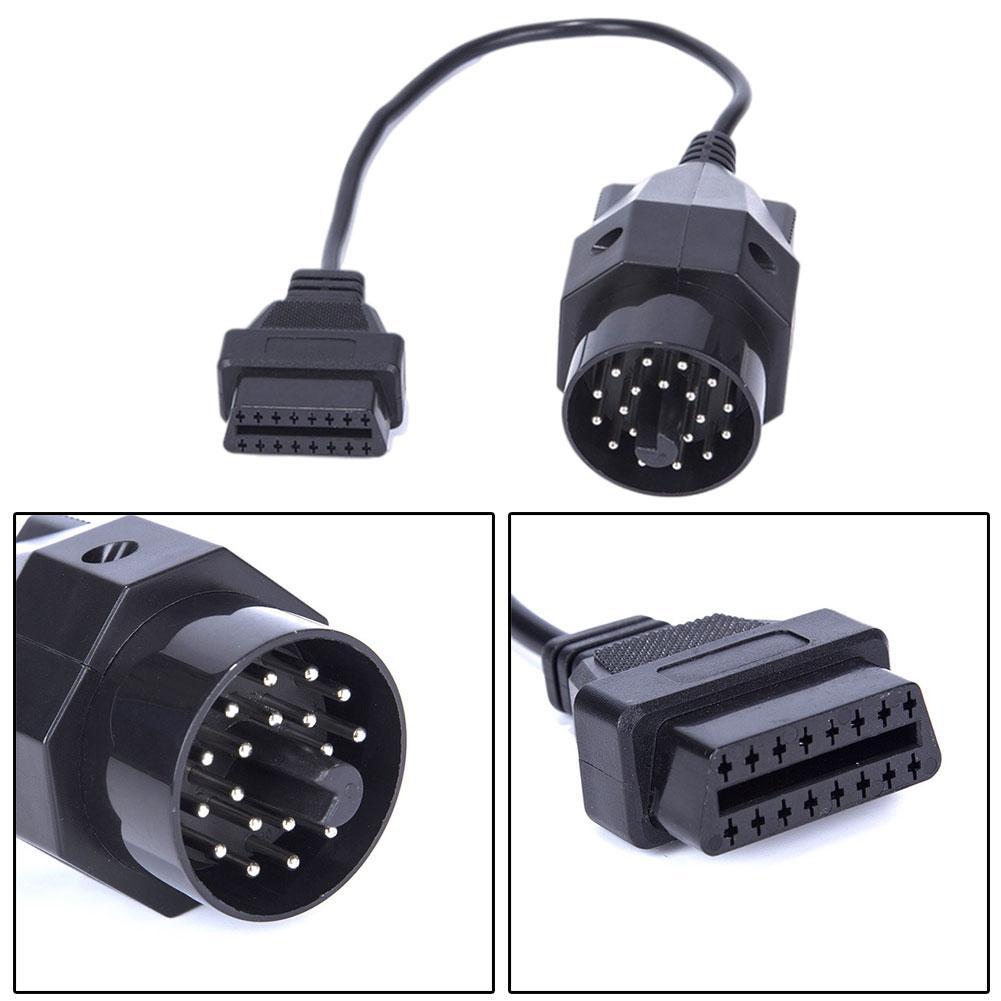1Pc OBD OBD II Adapter Für BMW 20 Stift Zu OBD2 16 Stift Buchse E36 E39 X5 Z3 für BMW 20Stift Neue