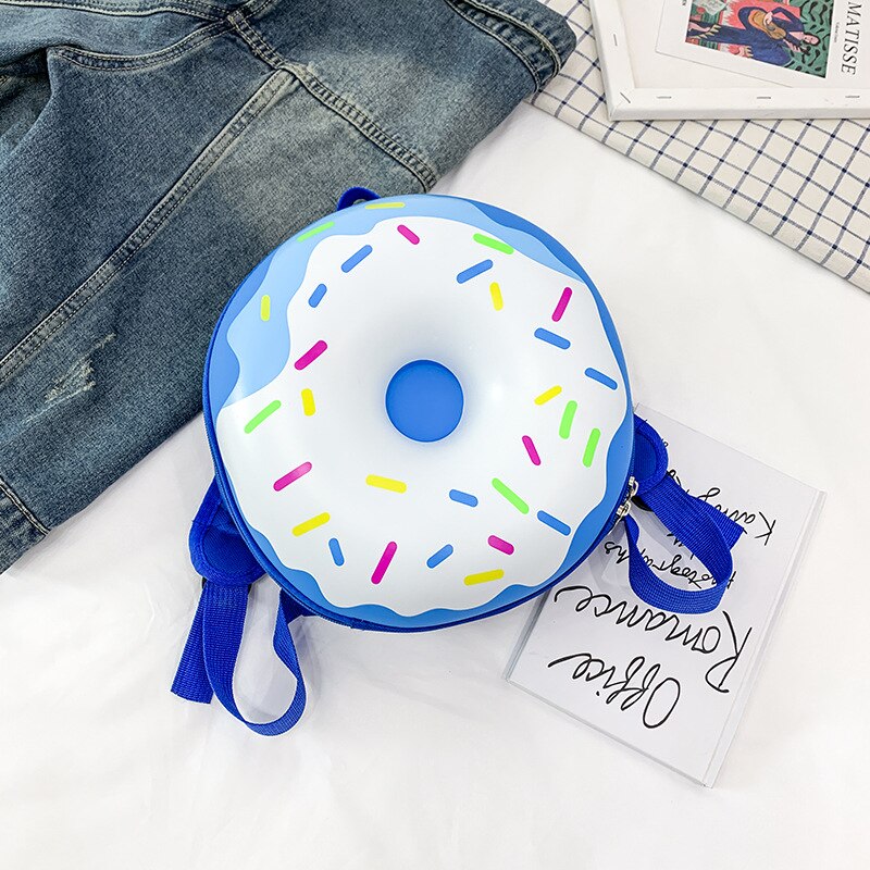 Donuts bedrukte rugzak voor baby's, kleuterschooltassen, schattige cartoontassen, kinderdagverblijf, peuters, boekentassen: D