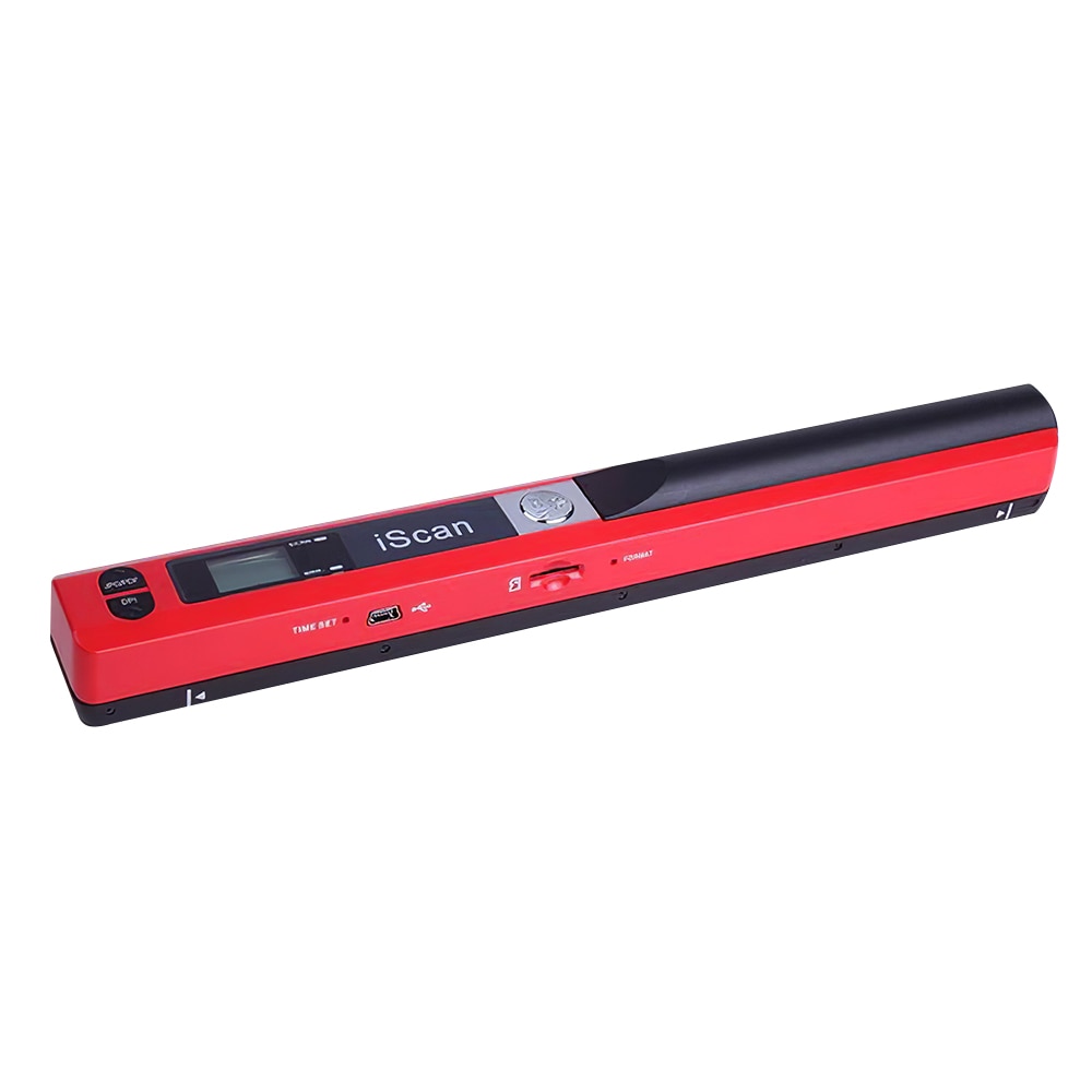 Draadloze Wifi Draagbare Handheld Document Beelden Scanner Jpg/Pdf Usb Scanner A4 Size Papieren Reader Scanner: red