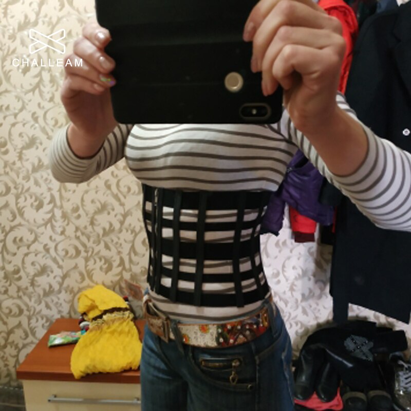 Kvinde ultra bredt bælte til kjole damer slankt hult sort elastikbånd lynlås body shaper rem pu læder korset bælte kvinder 128