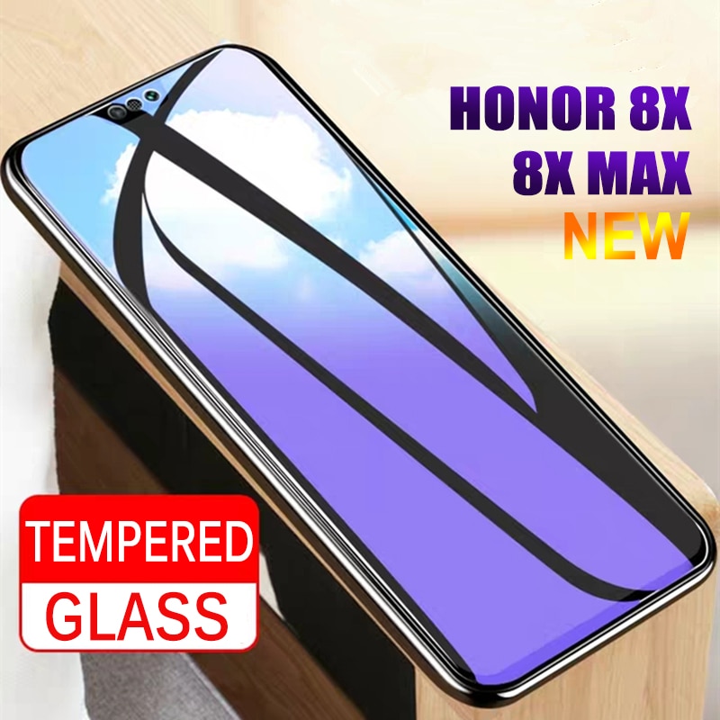 2 stks Gehard Glas Voor Huawei Honor 8X/8X Max Screen Protector 9 H 2.5D Anti Blu-ray Glas Voor huawei Honor 8X Max glas film