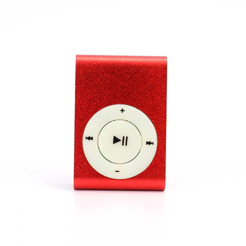 Nuovo lettore mp3 portatile mini clip lettore musicale supporto 32g micro sd tf card moda sport lettore musicale walkman lettore mp3: Red