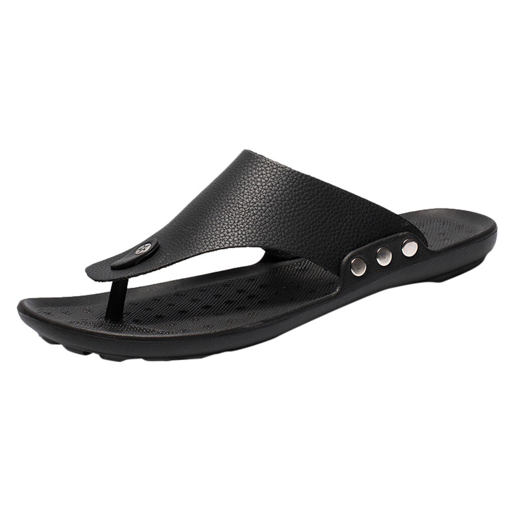 Tongs d'été Rome pour hommes, chaussure de plage confortable à bout ouvert à bride en T, buty meskie # ew