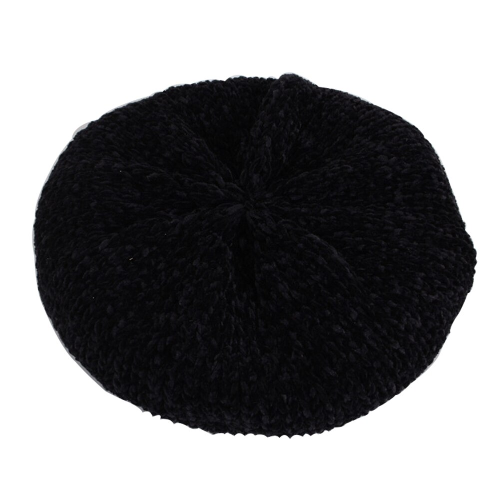 Baby Mädchen Weiche Baskenmützen Hütte Klassische Französisch Stil betroffen Winter Herbst Warme Hütte Kleinkind freundlicher Feste Baskenmützen Kappen Für 1-6Y: Schwarz